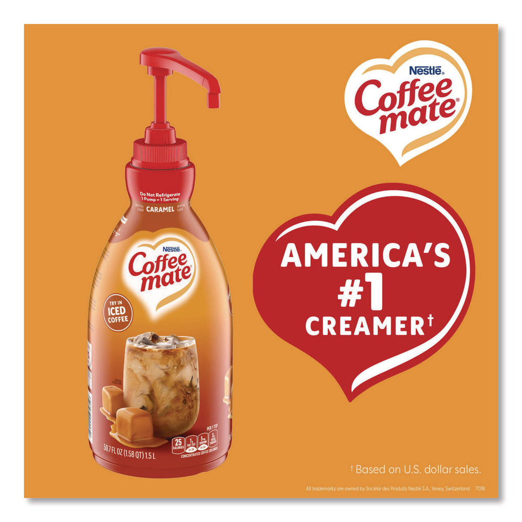 Nestle Caramel Liquid Creamer - Caramel Flavor - 50.72 fl oz (1.50 L) - 1EachBottle - 300 Serving