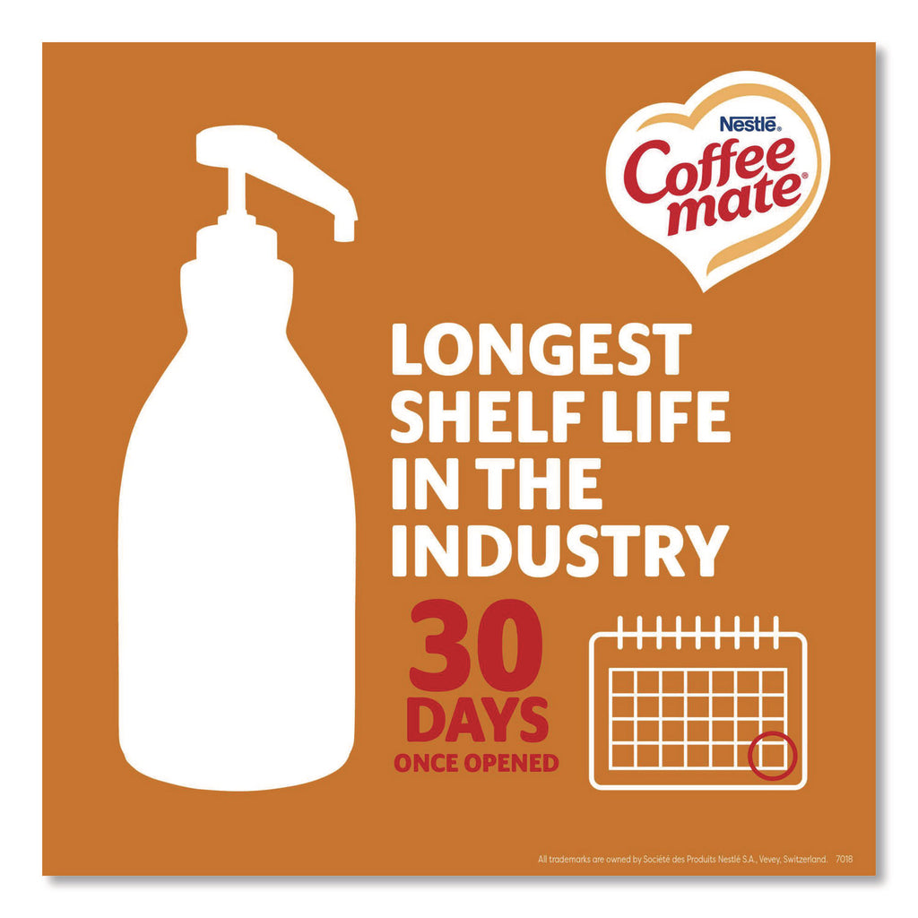Liquid Creamer Pump Bottle, Salted Caramel, 1.5 Liter Pump Bottle, 2/Carton