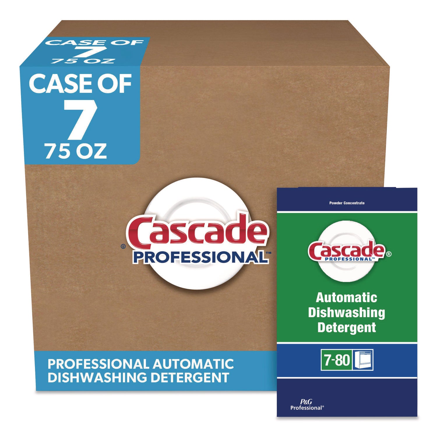 Automatic Dishwasher Detergent Powder, Fresh Scent, 75 oz Box, 7/Carton