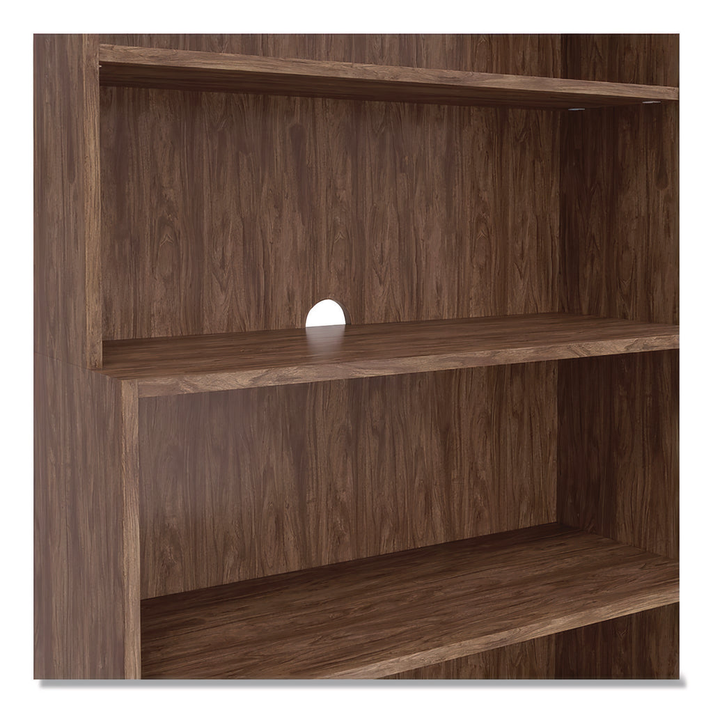 Essentials Laminate Bookcase, Five-Shelf, 35.8w x 14.9d x 72h, Espresso