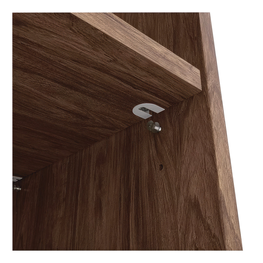 Essentials Laminate Bookcase, Five-Shelf, 35.8w x 14.9d x 72h, Espresso
