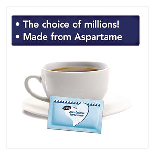 Blue Aspartame Artificial Sweetener Packets, 0.04 oz Packet, 400 Packets/Box