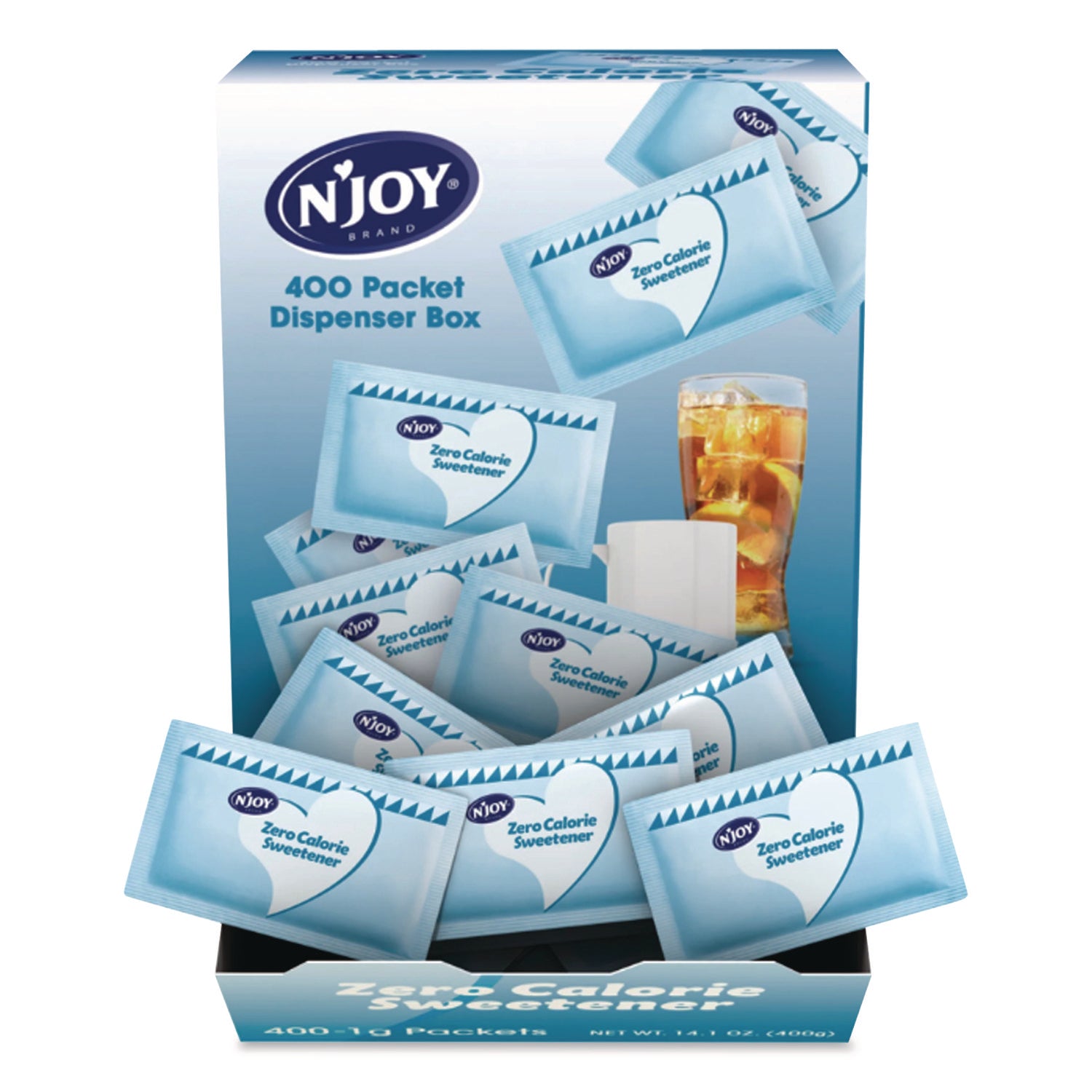 Blue Aspartame Artificial Sweetener Packets, 0.04 oz Packet, 400 Packets/Box