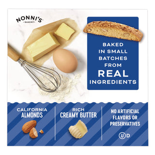 Biscotti, Classic Almond, 0.69 oz Individually Wrapped, 25/Pack