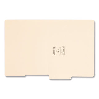 Heavyweight Manila End Tab Folders, 9" High Front, 1/2-Cut Tabs: Bottom, Letter Size, 0.75" Expansion, Manila, 100/Box