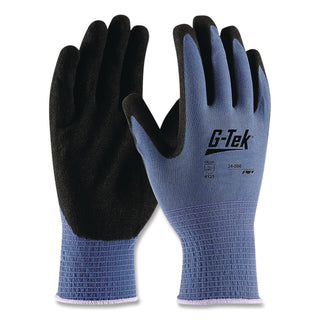 GP Nitrile-Coated Nylon Gloves, Small, Blue/Black, 12 Pairs