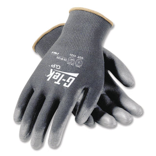 GP Polyurethane-Coated Nylon Gloves, Small, Gray, 12 Pairs