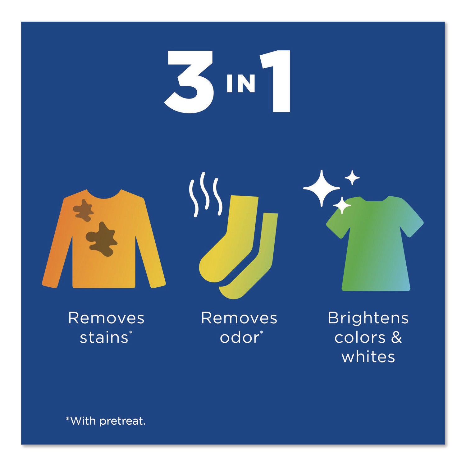 Stain Remover and Color Booster, Regular, 33 oz Bottle, 6/Carton