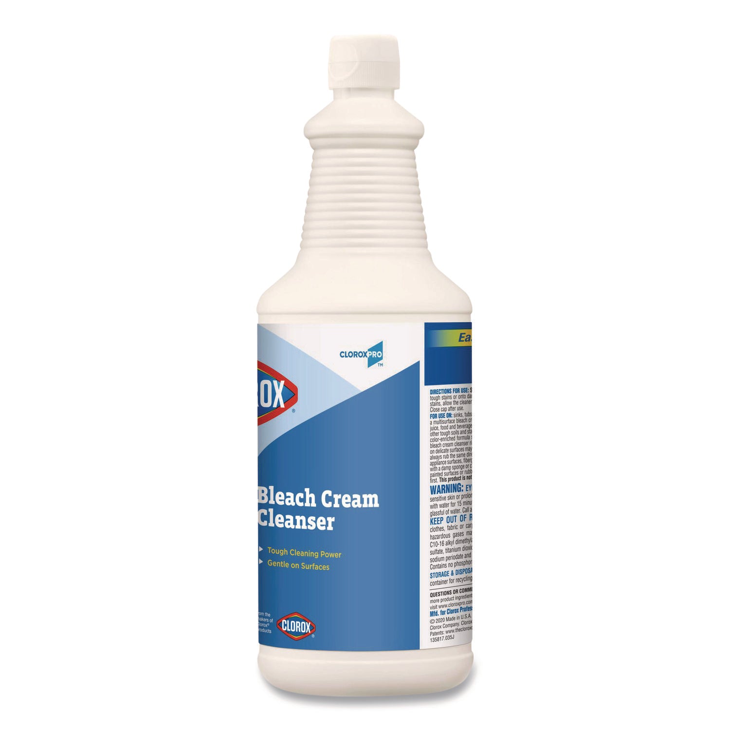 Bleach Cream Cleanser, Fresh Scent, 32 oz Bottle, 8/Carton