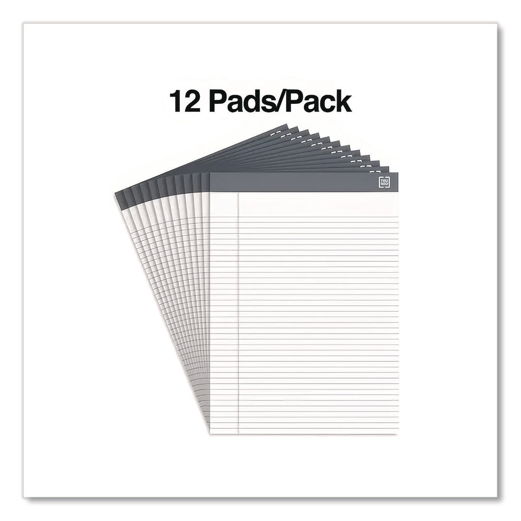 Notepads, Narrow Rule, 50 White 8.5 x 11.75 Sheets, 12/Pack
