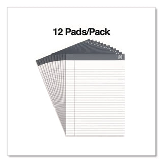 Notepads, Narrow Rule, 50 White 8.5 x 11.75 Sheets, 12/Pack