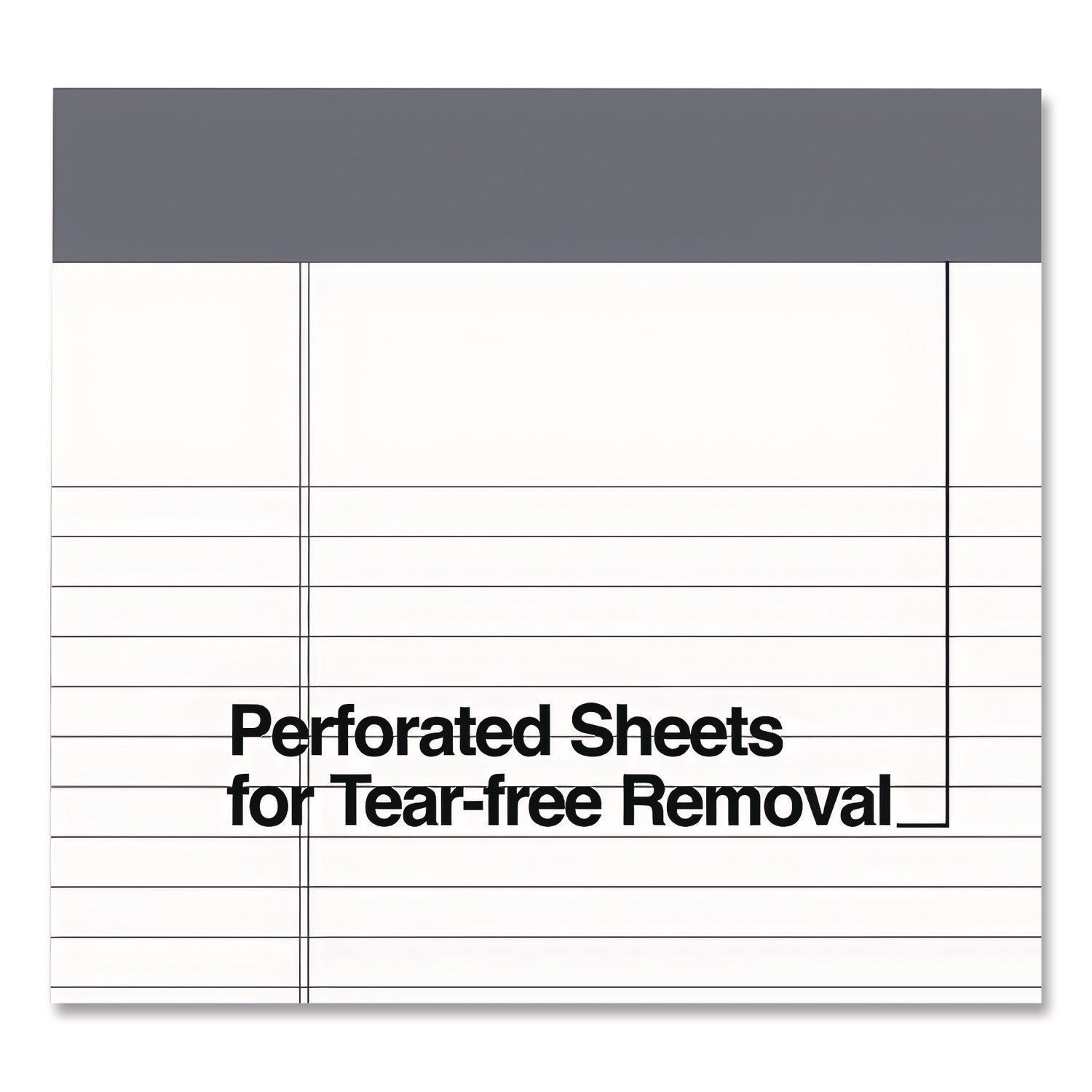 Notepads, Narrow Rule, 50 White 8.5 x 11.75 Sheets, 12/Pack