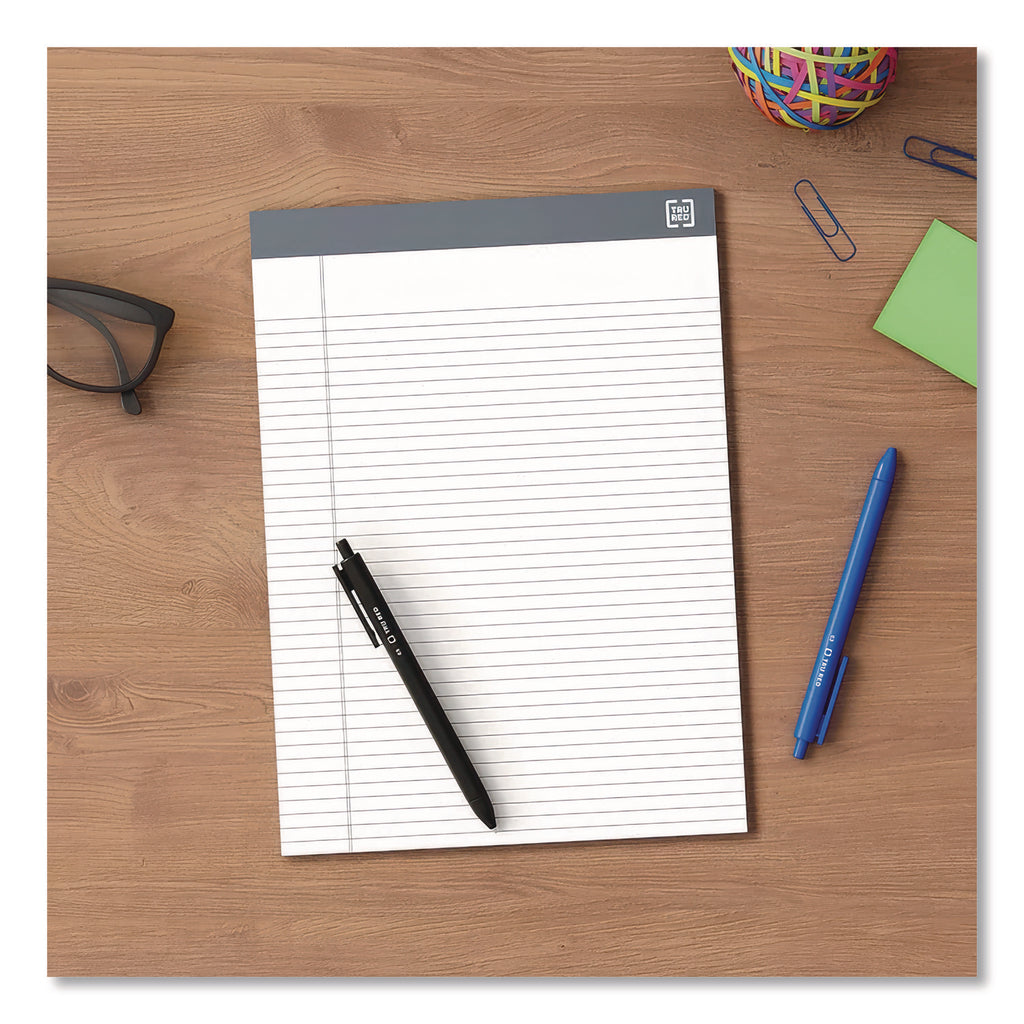 Notepads, Narrow Rule, 50 White 8.5 x 11.75 Sheets, 12/Pack