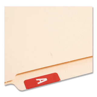 AlphaZ Color-Coded Second Letter Alphabetical Labels, A, 1 x 1.63, Red, 10/Sheet, 10 Sheets/Pack
