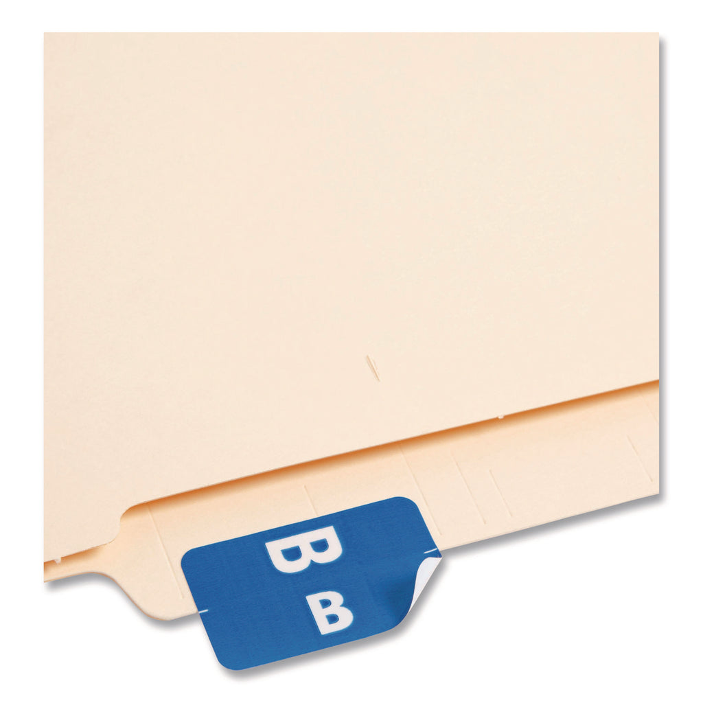 AlphaZ Color-Coded Second Letter Alphabetical Labels, B, 1 x 1.63, Dark Blue, 10/Sheet, 10 Sheets/Pack