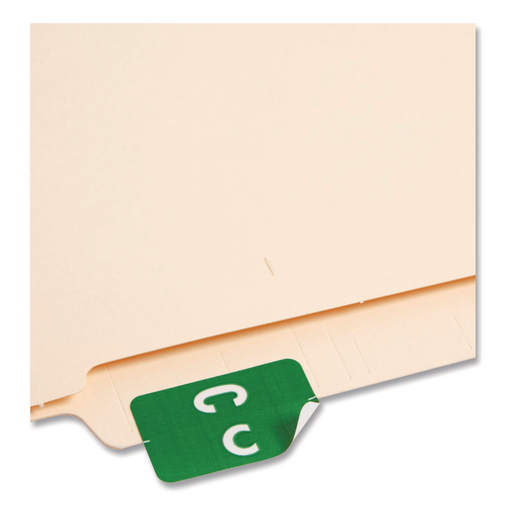 AlphaZ Color-Coded Second Letter Alphabetical Labels, C, 1 x 1.63, Dark Green, 10/Sheet, 10 Sheets/Pack