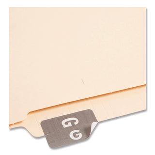 AlphaZ Color-Coded Second Letter Alphabetical Labels, G, 1 x 1.63, Gray, 10/Sheet, 10 Sheets/Pack