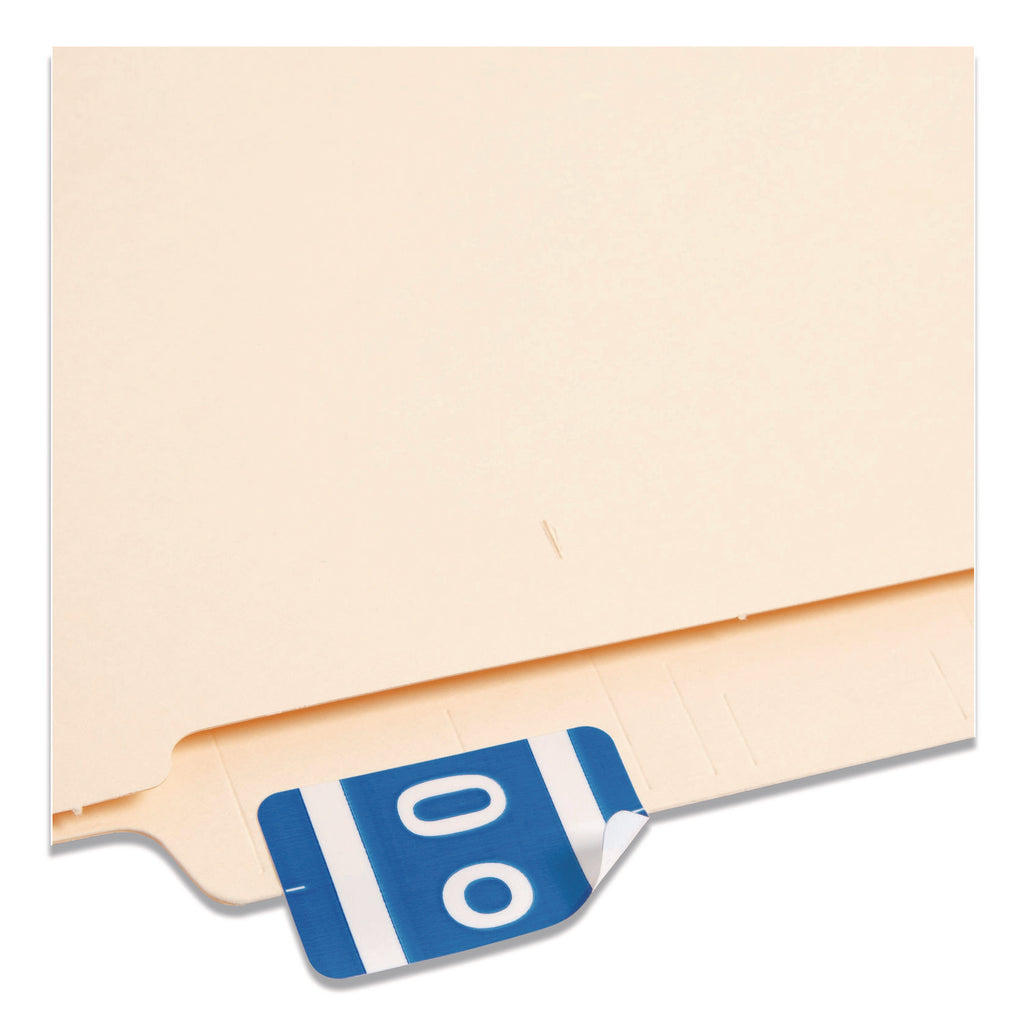 AlphaZ Color-Coded Second Letter Alphabetical Labels, O, 1 x 1.63, Dark Blue, 10/Sheet, 10 Sheets/Pack