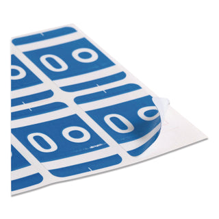 AlphaZ Color-Coded Second Letter Alphabetical Labels, O, 1 x 1.63, Dark Blue, 10/Sheet, 10 Sheets/Pack