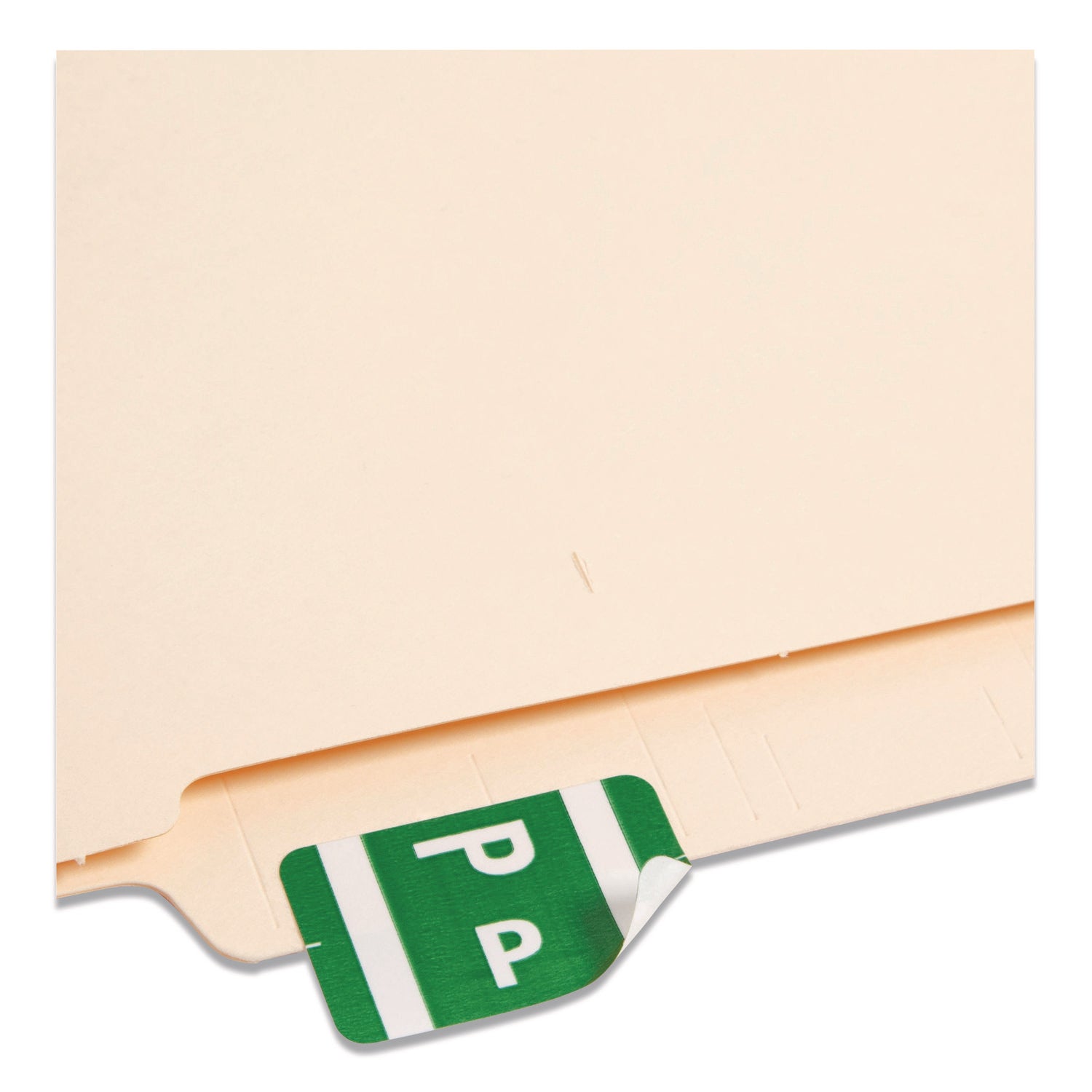 AlphaZ Color-Coded Second Letter Alphabetical Labels, P, 1 x 1.63, Dark Green, 10/Sheet, 10 Sheets/Pack
