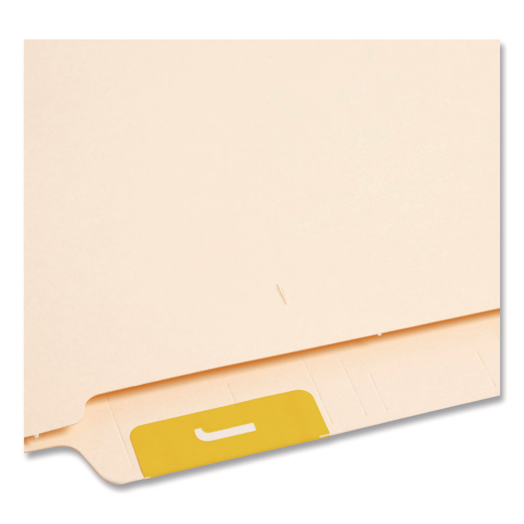 AlphaZ Color-Coded Second Letter Alphabetical Labels, J, 1 x 1.63, Yellow, 10/Sheet, 10 Sheets/Pack