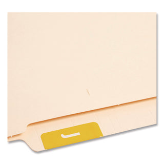 AlphaZ Color-Coded Second Letter Alphabetical Labels, J, 1 x 1.63, Yellow, 10/Sheet, 10 Sheets/Pack