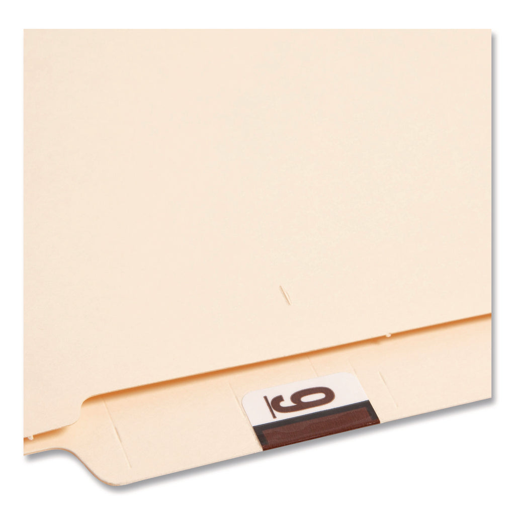 Numerical End Tab File Folder Labels, 9, 1 x 1.25, White, 500/Roll
