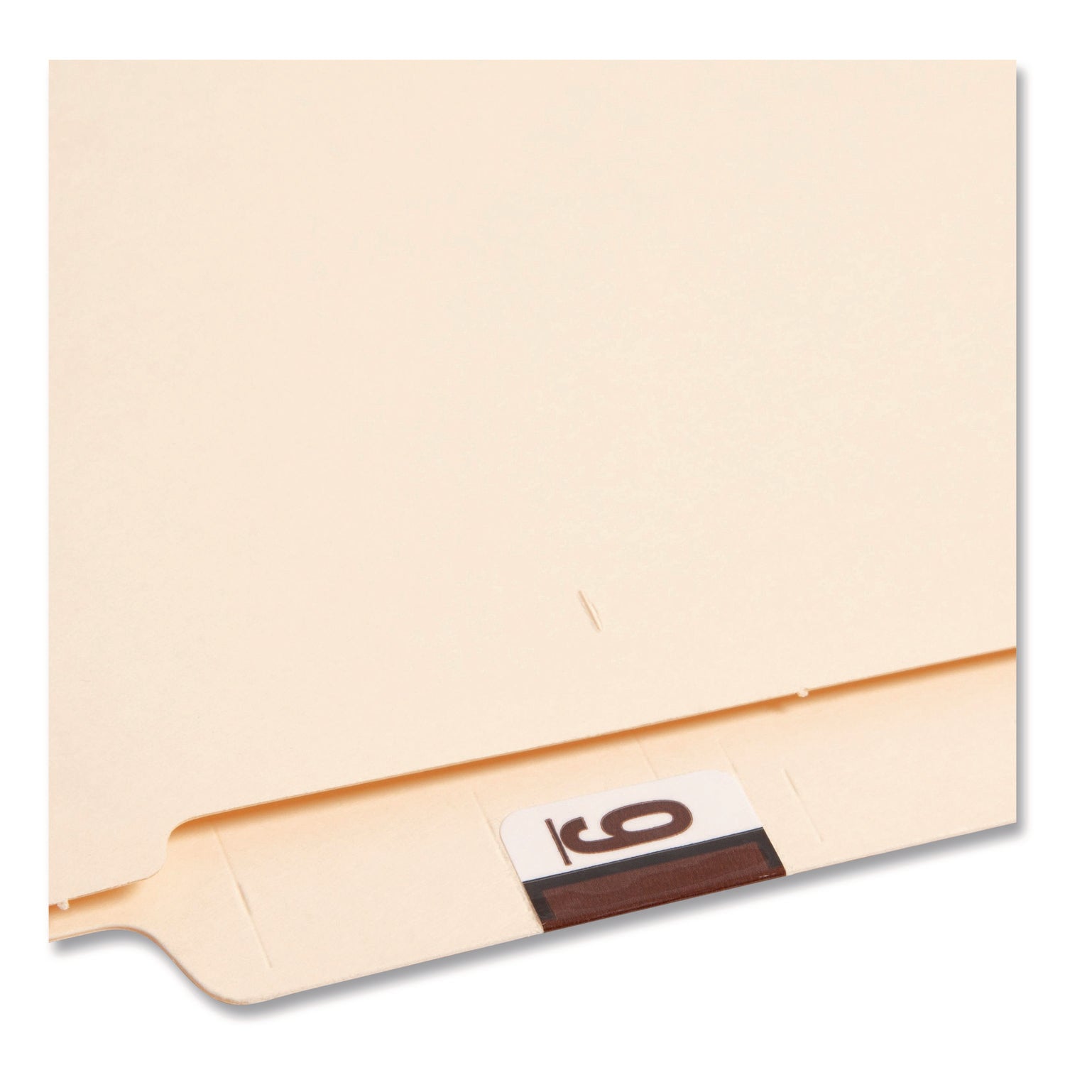 Numerical End Tab File Folder Labels, 9, 1 x 1.25, White, 500/Roll