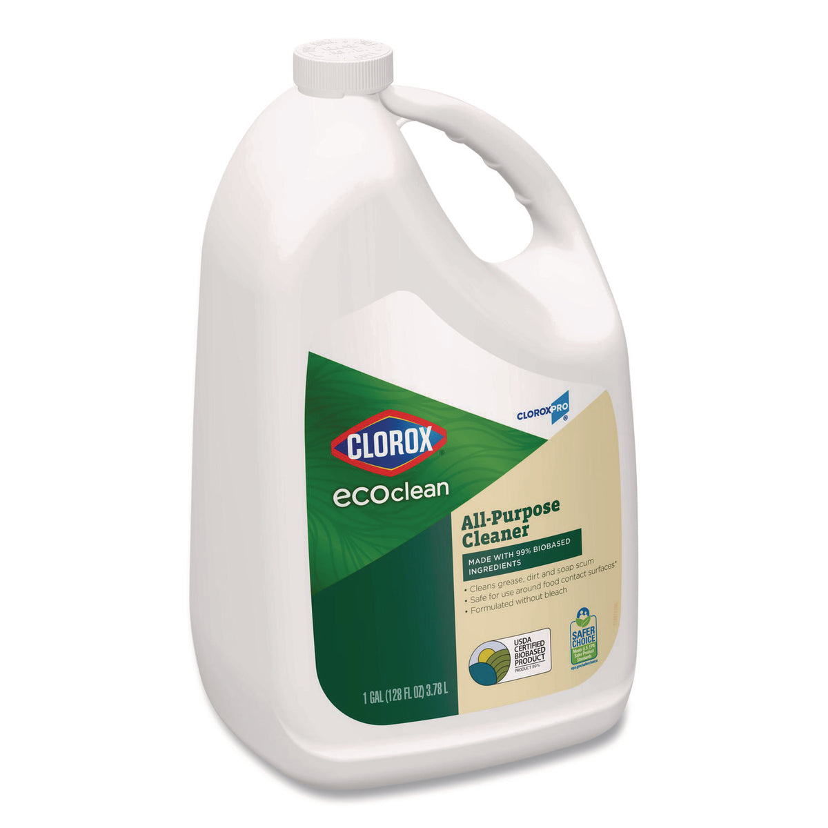 Clorox Pro EcoClean All-Purpose Cleaner, Unscented, 128 oz Bottle, 4/Carton