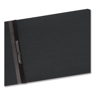 Prong Fastener Premium Pressboard Report Cover, Two-Piece Prong Fastener, 2" Capacity, 8.5 x 11, Black/Black