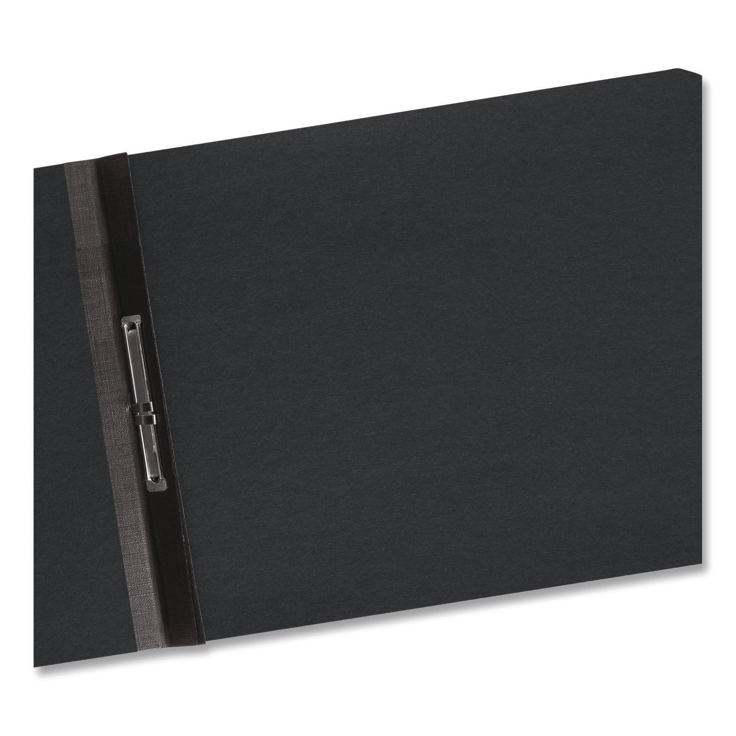 Prong Fastener Premium Pressboard Report Cover, Two-Piece Prong Fastener, 2" Capacity, 8.5 x 11, Black/Black
