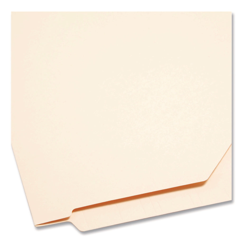 End Tab Jackets with Reinforced Tabs, Straight Tab, Legal Size, 11-pt Manila, 100/Box