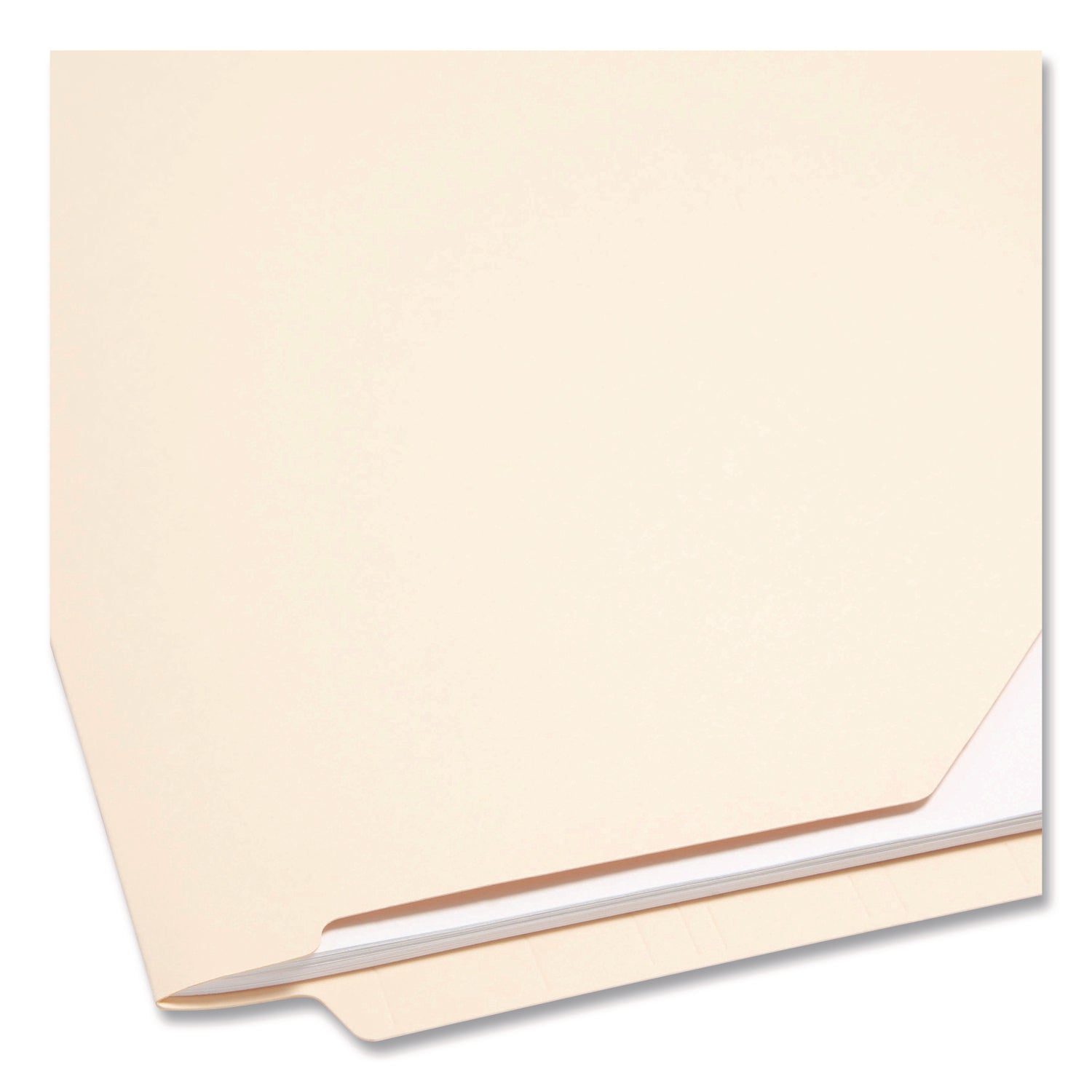 End Tab Jackets with Reinforced Tabs, Straight Tab, Legal Size, 11-pt Manila, 100/Box