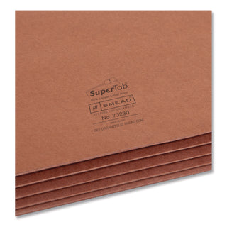 SuperTab Pockets, 3.5" Expansion, Letter Size, Redrope, 25/Box