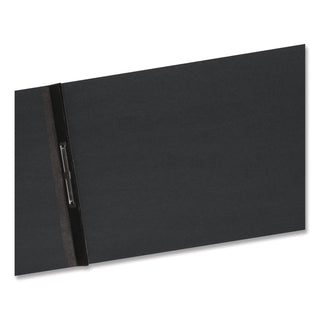 Prong Fastener Premium Pressboard Report Cover, Two-Piece Prong Fastener, 3" Capacity, 8.5 x 14, Black/Black