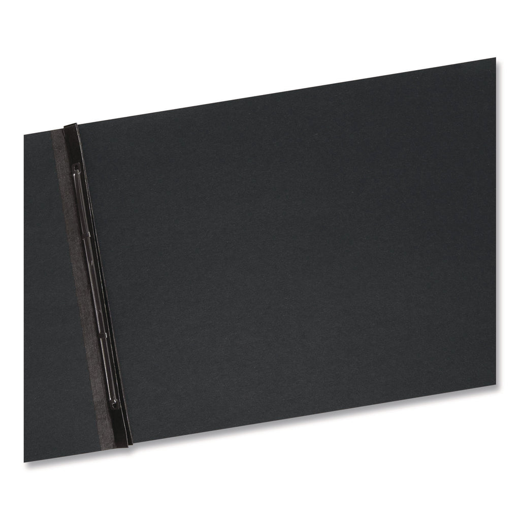 Prong Fastener Premium Pressboard Report Cover, Two-Piece Prong Fastener, 3" Capacity, 11 x 17, Black/Black