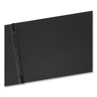 Prong Fastener Premium Pressboard Report Cover, Two-Piece Prong Fastener, 3" Capacity, 11 x 17, Black/Black