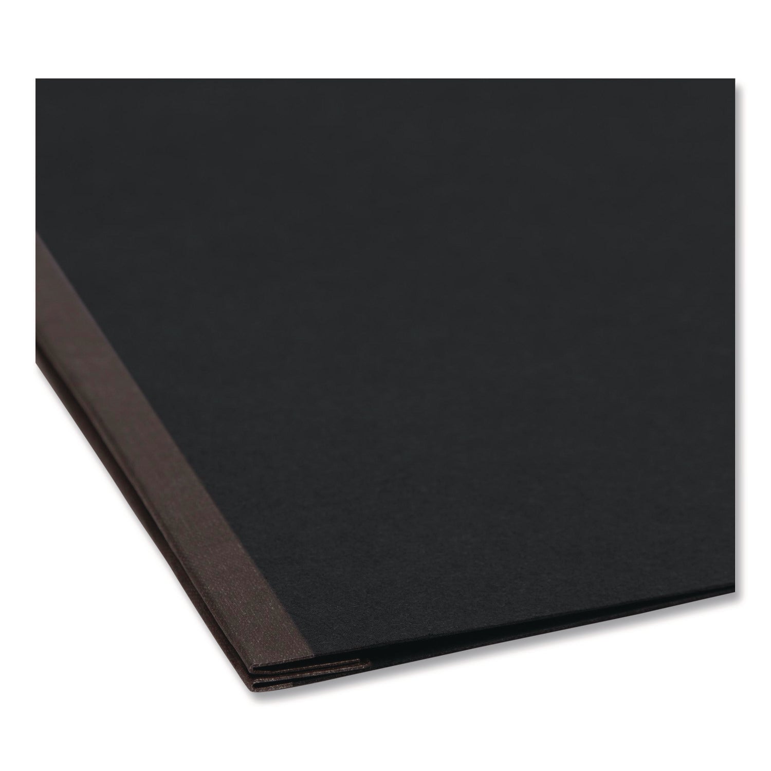 Prong Fastener Premium Pressboard Report Cover, Two-Piece Prong Fastener, 3" Capacity, 11 x 17, Black/Black