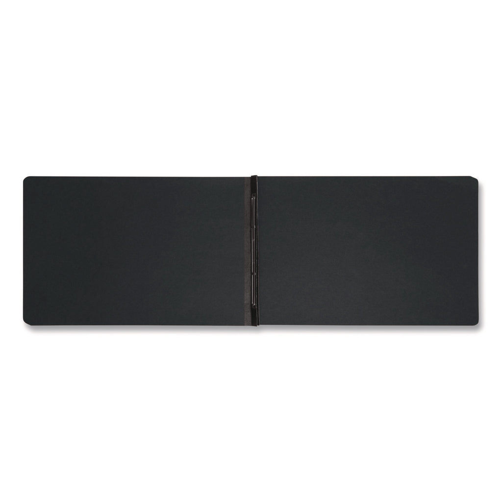 Prong Fastener Premium Pressboard Report Cover, Two-Piece Prong Fastener, 3" Capacity, 11 x 17, Black/Black