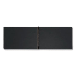 Prong Fastener Premium Pressboard Report Cover, Two-Piece Prong Fastener, 3" Capacity, 11 x 17, Black/Black