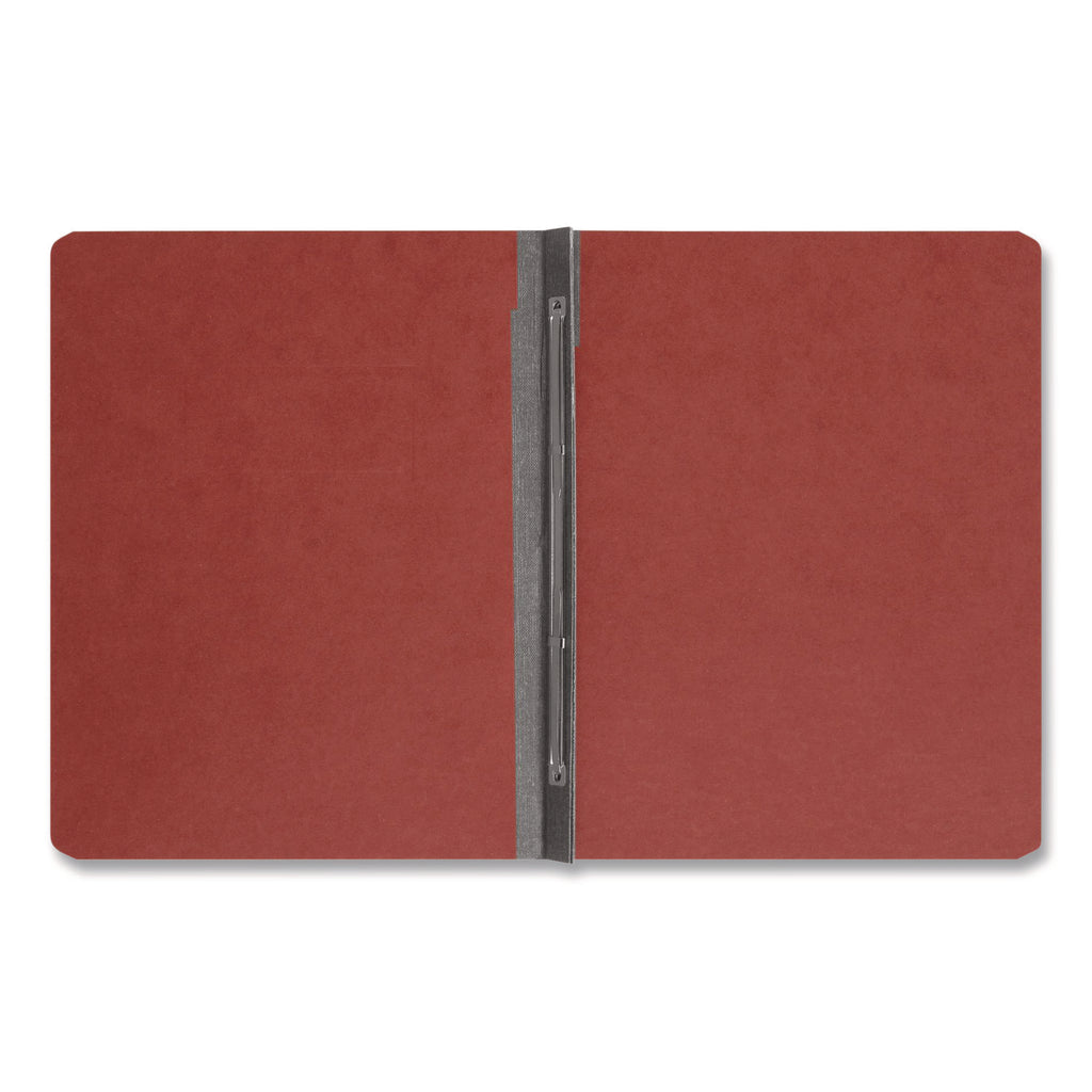 Prong Fastener Pressboard Report Cover, Two-Piece Prong Fastener, 3" Capacity, 8.5 x 11, Red/Red