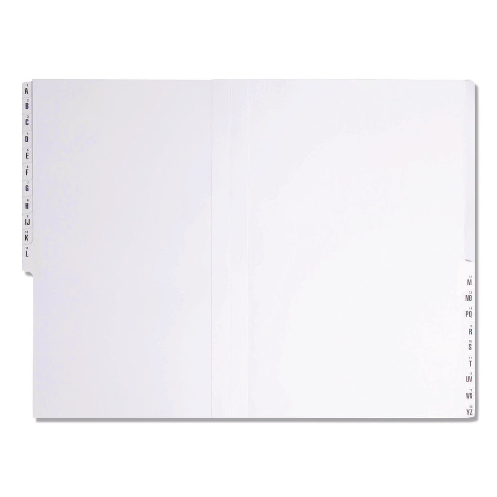 Deluxe Expandable Indexed Desk File/Sorter, Reinforced Tabs, 20 Dividers, Alpha/Numeric Index, Legal Size, Dark Blue Cover