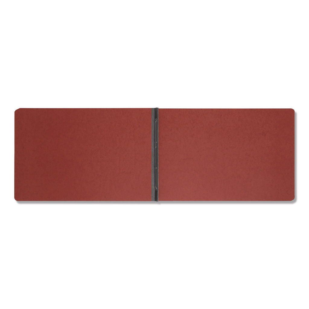 Prong Fastener Premium Pressboard Report Cover, Two-Piece Prong Fastener, 3" Capacity, 11 x 17, Red/Red