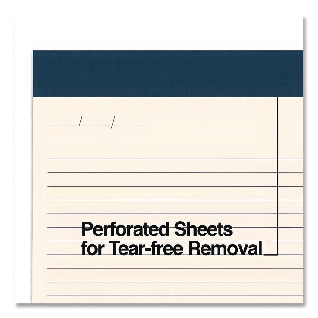 Notepads, Wide/Legal Rule, 50 Ivory 8.5 x 14 Sheets, 12/Pack
