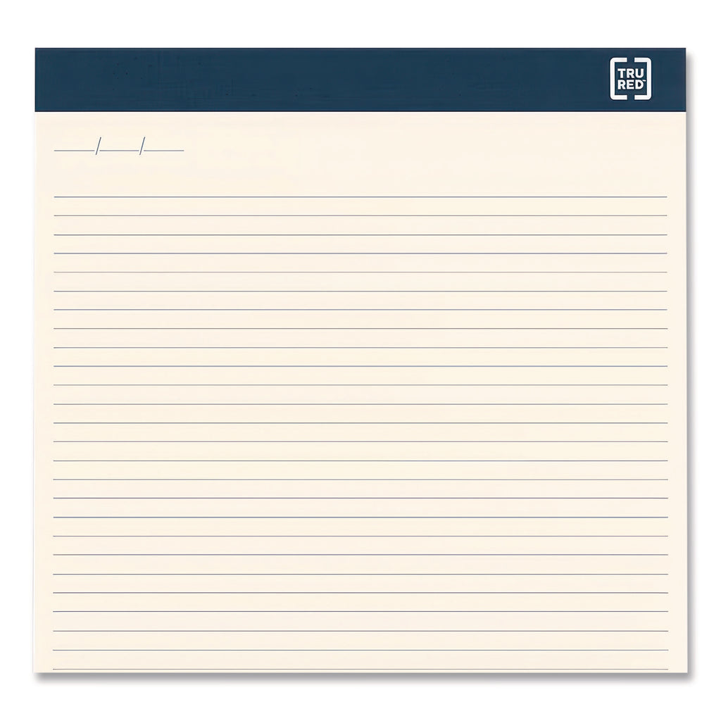 Notepads, Wide/Legal Rule, 50 Ivory 8.5 x 11.75 Sheets, 12/Pack