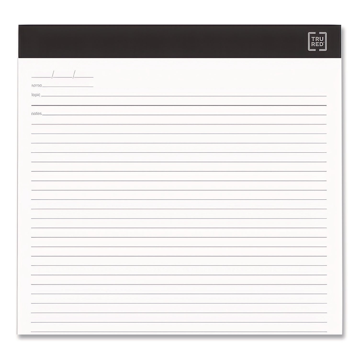 Notepads, Meeting-Minutes/Notes Format, 50 White 8.5 x 11.75 Sheets, 6/Pack