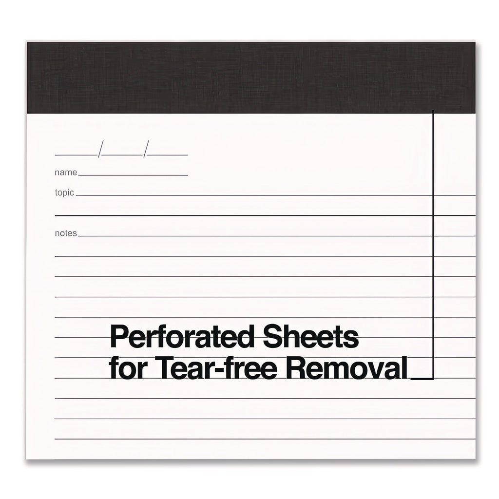 Notepads, Meeting-Minutes/Notes Format, 50 White 8.5 x 11.75 Sheets, 6/Pack