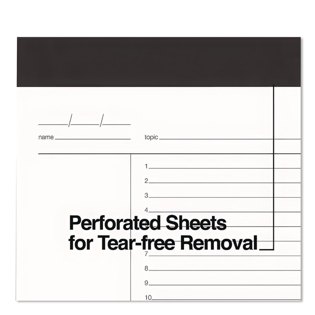 Notepads, Project-Management Format, 50 White 8.5 x 11.75 Sheets, 6/Pack