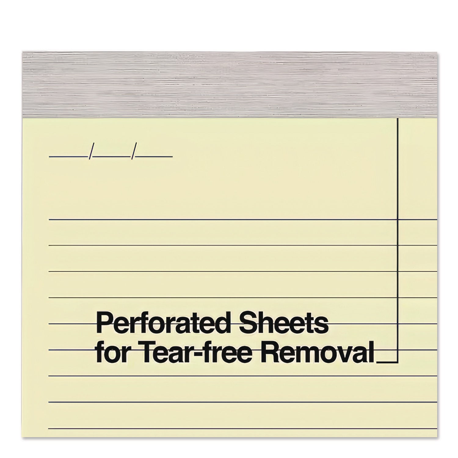 Notepads, Wide/Legal Rule, 50 Canary-Yellow 8.5 x 11.75 Sheets, 12/Pack
