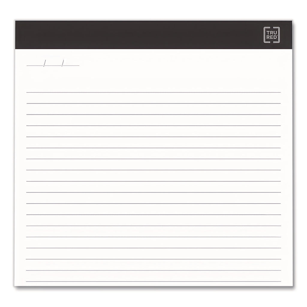Notepads, Wide/Legal Rule, 50 White 8.5 x 11.75 Sheets, 12/Pack